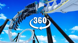 VR 360 Video Winter Forrest Roller Coaster Ride for Virtual Reality Headsets  Full Movie [upl. by Nirrek]