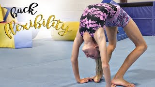 Gymnastics Back Flexibility Stretches Kaia SGG [upl. by Ailhat]