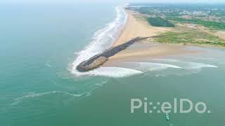 Pondicherry Harbour and Lighthouse View [upl. by Pennington559]