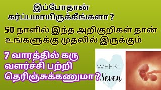 Early pregnancy symptoms in tamil  7 weeks pregnancy symptoms in tamil  7 weeks fetus development [upl. by Guy]