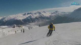 Besuch in St Moritz Die Skigebiete Corviglia und Corvatsch [upl. by Knut]