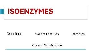 ISOENZYMES  definitionSalient FeaturesClinical Significance enzymes 12 [upl. by Hubert]