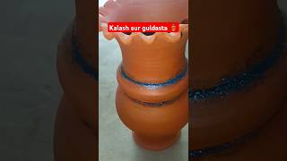 Kalash aur guldasta 🏺 song bollywood hindisong art explorepage shorts kumhari video clay [upl. by Oijimer]