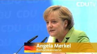 Angela Merkel zur Bundestagswahl quotDas Ziel fest im Blickquot [upl. by Jenks]