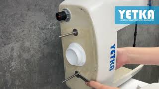 How to Replace Toilet Tank to Bowl BOLTS  Fix Toilet Tank Water Leak With YETKA Ref125923 [upl. by Lam120]