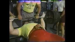 TUGBOAT 600LB BENCH PRESS 80s Southwest Texas Wrestling SCW [upl. by Latsirhc]