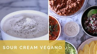 SOUR CREAM VEGANO  Banquete Mexicano  MARINA MORAIS [upl. by Korie]