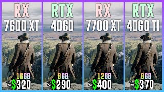 RX 7600 XT vs RTX 4060 vs RX 7700 XT vs RTX 4060 TI  Test in 25 Games [upl. by Ekyt636]