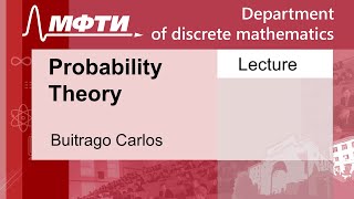 Probability Theory Buitrago C 01102021г [upl. by Sremlahc]