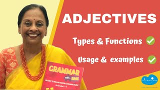 Adjectives  Types Functions and Endings of Adjectives  Usage amp examples  English Grammar lesson [upl. by Swirsky]