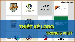 Thiết kế logo đẹp chuyên nghiệp trong 5 phút [upl. by Campman]