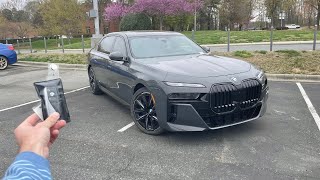 2024 BMW 760i Start Up Test Drive Walkaround POV and Review [upl. by Mide]