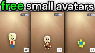 ALL WAYS To Be The SMALLEST In Roblox For FREE Avatar Tricks amp Glitches [upl. by Lajes401]