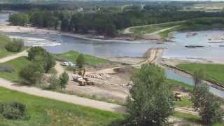 Bow River Boat Launches  The Rehab Begins Carseland Johnsons Island [upl. by Ahsiri111]