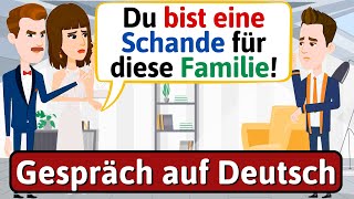 Deutsch lernen mit Dialogen Familienleben – schlechte Eltern Gespräch auf Deutsch  LEARN GERMAN [upl. by Byrdie]