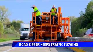 The Road Zipper in construction on US 131 [upl. by Senoj]