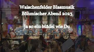 Waischenfelder Blasmusik  Ja so ein Mädel wie du  Böhmischer Abend 2023 [upl. by Akkina]