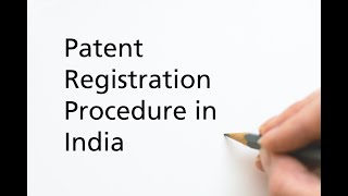 Patent registration procedure in India [upl. by Jair]