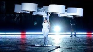 Lady Gaga Flying Dress quotthe Volantisquot Test Demo at New York 11102013 [upl. by Matusow]