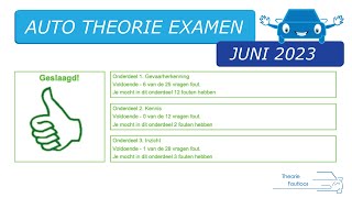 Compleet auto theorie examen juli 2023 [upl. by Iphigenia]