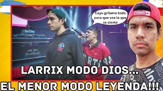 EL MENOR vs LARRIX la revancha que todos esperabamos  Lalo reacciona a Enfermos del Rap [upl. by Wetzell]