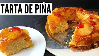 TARTA DE PIÑA O VOLTEADO DE PIÑA  SORPRENDE A TODAS CON ESTE DELICIOSO SABOR reposteria torta [upl. by Absa328]