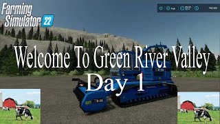 A New Beginning Lets Go Fs22 Green River Valley Ep 1 [upl. by Teresa899]