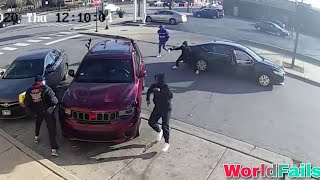 Armed Carjacking Fails  INSTANT KARMA  Self Defense  Victims Fight Back  worldfails [upl. by Idalina]