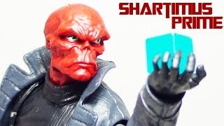 Marvel Legends Red Skull Infinite Series Winter Soldier Mandroid BAF Wave Figure Review [upl. by Ashby18]