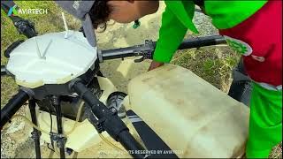 Sugarcane Ripener Spraying Using Drone Video [upl. by Apul]