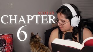 ACOTAR CH 6  Soft Spoken Reading ASMR rain in backgound [upl. by Yenttirb]