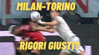 Moviola MilanTorino giusto concedere i due rigori realizzati da Giroud Mariani chiamato al VAR [upl. by Myrt118]