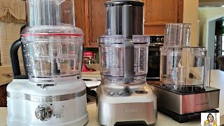 Ultimate Food Processor Review Part II Cuisinart KitchenAid Proline amp Breville Sous Chef [upl. by Adnilev931]