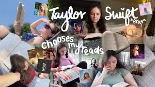 Taylor Swift chooses my reads🦋🪩🐍 spoiler free reading vlog [upl. by Elita]