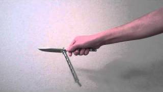 Balisong Tutorial Horizontal OpeningClosing Beginner [upl. by Mackler]