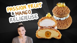 Passion Fruit amp Mango Religieuse  How to Make Perfect Cream Puffs [upl. by Nevlin948]