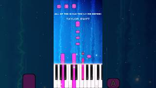 Taylor Swift all Of The Girls You Loved Before  Learn How To Play Medium Piano shorts [upl. by Chapland]