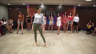 fbb Campus Princess 2017 Ramp Walk session with Alesia Raut [upl. by Beka]