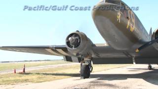 DC 3C 47 Engine Start and Runup  Vintage Flying Museum Fort Worth Texas [upl. by Lehteb]