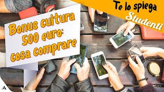 Bonus cultura 500 euro cosa puoi comprare [upl. by Tiga]