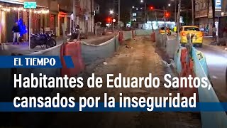 Habitantes del barrio Eduardo Santos cansados de los ladrones que aprovechan las polisombras El [upl. by Lambart]