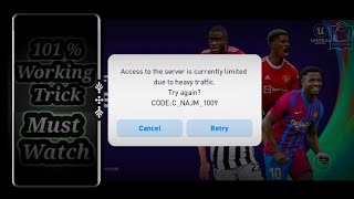 How to fix Access to the server is currently limited due to heavy traffic in pes 2021 today [upl. by Ellemac]