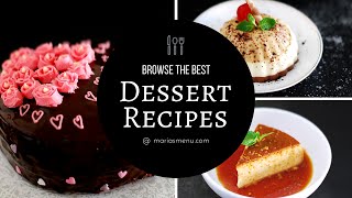 Recipe Collection The Best Dessert Recipes by MariasMenu [upl. by Eglantine]