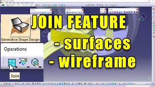 How to Join Elements in CATIA V5 [upl. by Ahsena533]