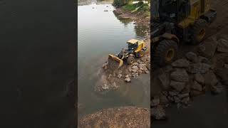 Cofferdam Construction in Progress across the Ogun River Nigeria [upl. by Boni]