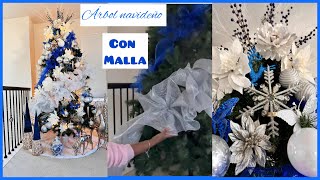 DECORA TÚ ÁRBOL DE NAVIDAD CON MALLA Christmas tree  Navidad 2023 [upl. by Gavan]