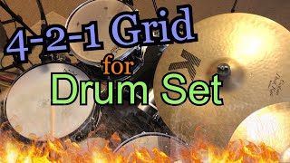 The Exercise EVERY Drummer Needs to Know  421 Grid Applications for Drum Set  Lesson [upl. by Jarrod271]