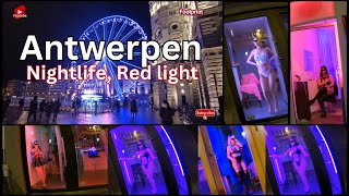 Antwerpen night life city tour Red light districtuncut 2024 Belgium [upl. by Sorenson]