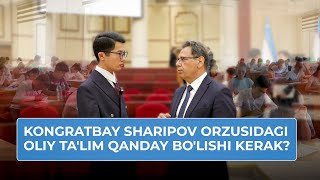 Eksklyuziv Oliy ta’lim vazirining orzusidagi ta’lim qanday bo‘lishi kerak [upl. by Landis]