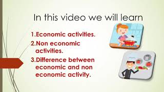 what is economic activity and non economic activity  difference between economic and non economic [upl. by Olinde]